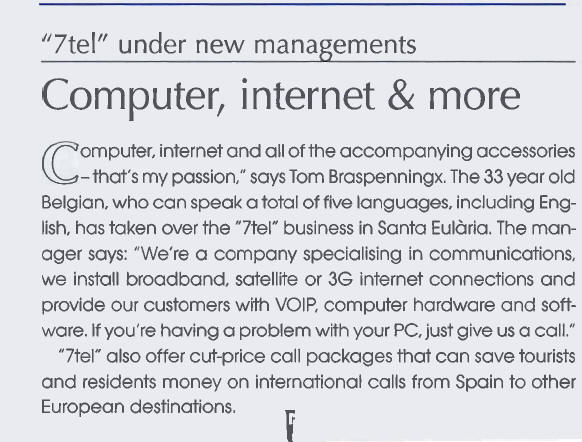7Tel Communications Internet Connection Specialist